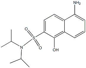 5-Amino-N,N-diisopropyl-1-hydroxy-2-naphthalenesulfonamide Struktur