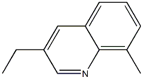 3-エチル-8-メチルキノリン 化学構造式