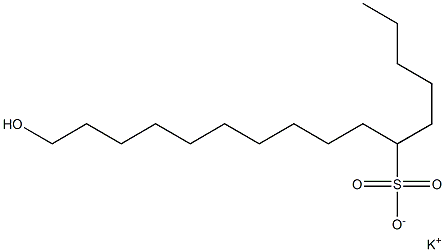 16-Hydroxyhexadecane-6-sulfonic acid potassium salt|