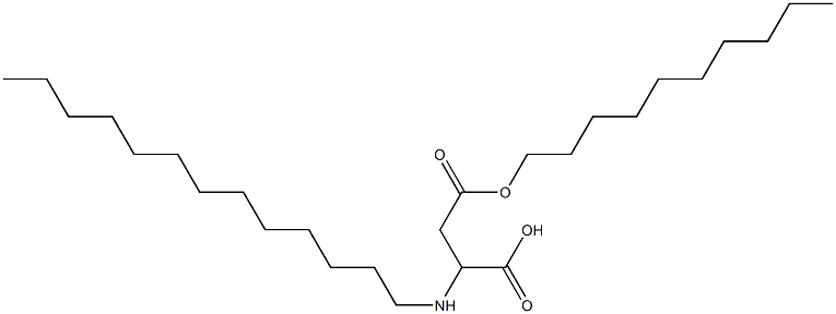 2-Tridecylamino-3-(decyloxycarbonyl)propionic acid,,结构式