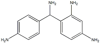 (4-Aminophenyl)(2,4-diaminophenyl)methanamine Structure