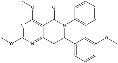 7,8-Dihydro-2,4-dimethoxy-6-phenyl-7-(3-methoxyphenyl)pyrido[4,3-d]pyrimidin-5(6H)-one