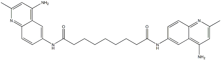 N,N'-Bis(4-amino-2-methyl-6-quinolinyl)nonanediamide Structure