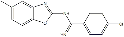 N1-(5-Methylbenzoxazol-2-yl)-4-chlorobenzamidine Structure