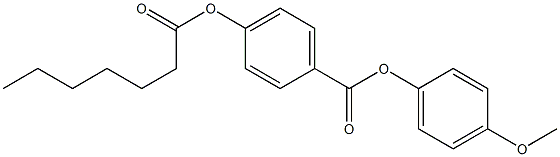 p-Heptanoyloxybenzoic acid p-methoxyphenyl ester Struktur