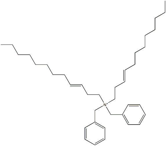 Di(3-dodecenyl)dibenzylaminium Struktur