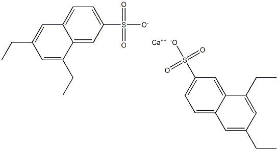 Bis(6,8-diethyl-2-naphthalenesulfonic acid)calcium salt Structure