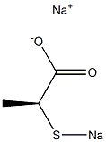 [S,(-)]-2-(Sodiothio)propionic acid sodium salt 结构式