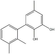 3-(2,3-Dimethylphenyl)-5-methylbenzene-1,2-diol,,结构式