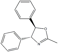 (4R,5R)-2-Methyl-4,5-diphenyl-4,5-dihydrooxazole 结构式