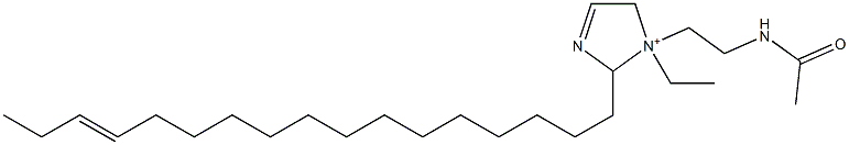 1-[2-(Acetylamino)ethyl]-1-ethyl-2-(14-heptadecenyl)-3-imidazoline-1-ium,,结构式