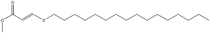 (E)-3-(ヘキサデシルチオ)アクリル酸メチル 化学構造式