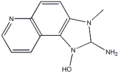 2,3-Dihydro-2-amino-3-methyl-1H-imidazo[4,5-f]quinolin-1-ol 结构式