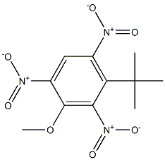 1-tert-ブチル-3-メトキシ-2,4,6-トリニトロベンゼン 化学構造式