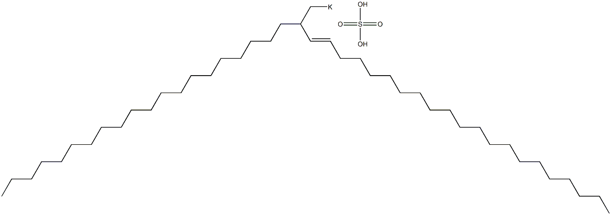 Sulfuric acid 2-icosyl-3-tricosenyl=potassium ester salt,,结构式