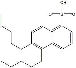 5,6-Dipentyl-1-naphthalenesulfonic acid