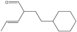 4-Cyclohexyl-2-(1-propenyl)butanal Structure