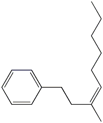 (Z)-3-Methyl-1-phenyl-3-nonene Structure