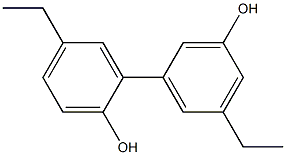 5,5'-Diethyl-1,1'-biphenyl-2,3'-diol,,结构式