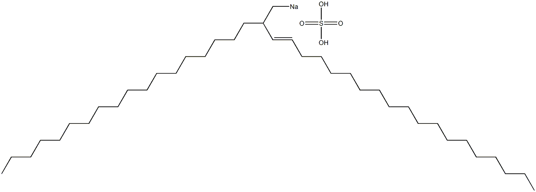 Sulfuric acid 2-octadecyl-3-henicosenyl=sodium ester salt,,结构式