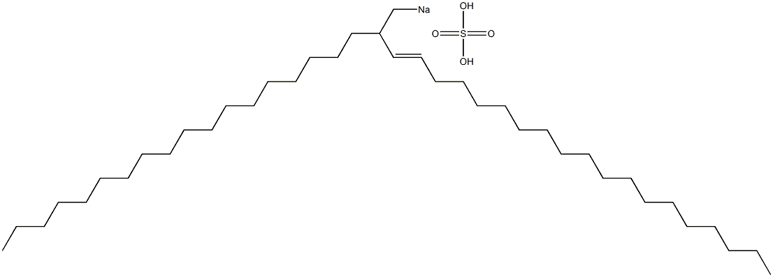 Sulfuric acid 2-octadecyl-3-henicosenyl=sodium ester salt Struktur