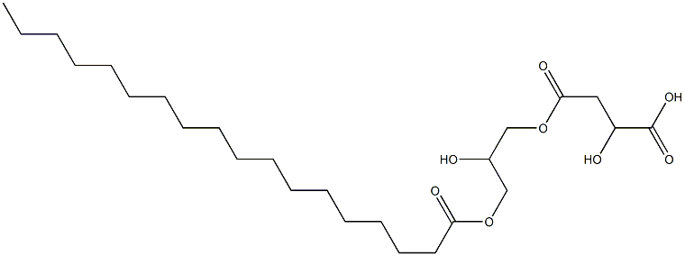 D-Malic acid hydrogen 4-(2-hydroxy-3-octadecanoyloxypropyl) ester Structure