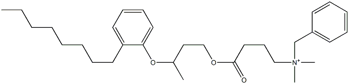  N,N-Dimethyl-N-benzyl-N-[3-[[3-(2-octylphenyloxy)butyl]oxycarbonyl]propyl]aminium