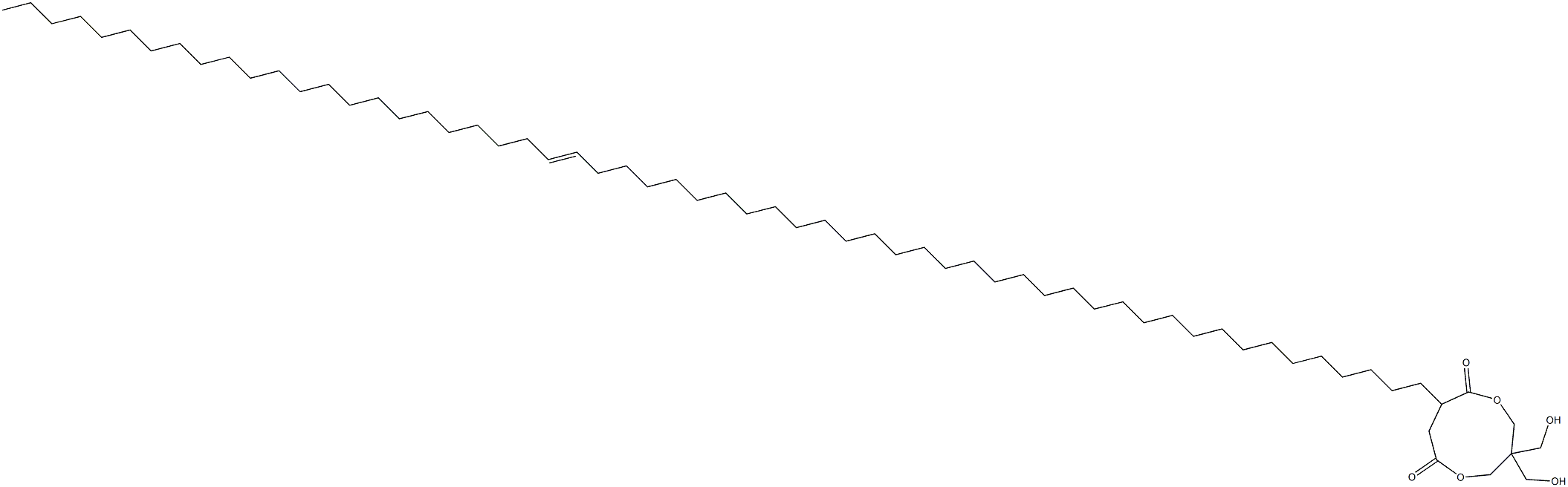 3,3-Bis(hydroxymethyl)-8-(35-octapentacontenyl)-1,5-dioxacyclononane-6,9-dione,,结构式