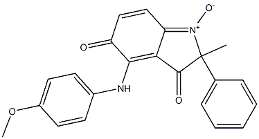 4-(4-Methoxyphenylamino)-2-methyl-3,5-dioxo-2-phenyl-3,5-dihydro-2H-indole 1-oxide Structure