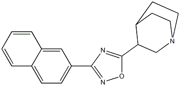 5-(1-Azabicyclo[2.2.2]octan-3-yl)-3-(2-naphthalenyl)-1,2,4-oxadiazole