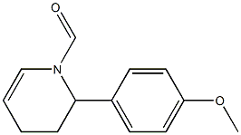 2-(4-Methoxyphenyl)-1,2,3,4-tetrahydropyridine-1-carbaldehyde Structure