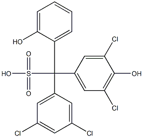  (3,5-Dichlorophenyl)(3,5-dichloro-4-hydroxyphenyl)(2-hydroxyphenyl)methanesulfonic acid