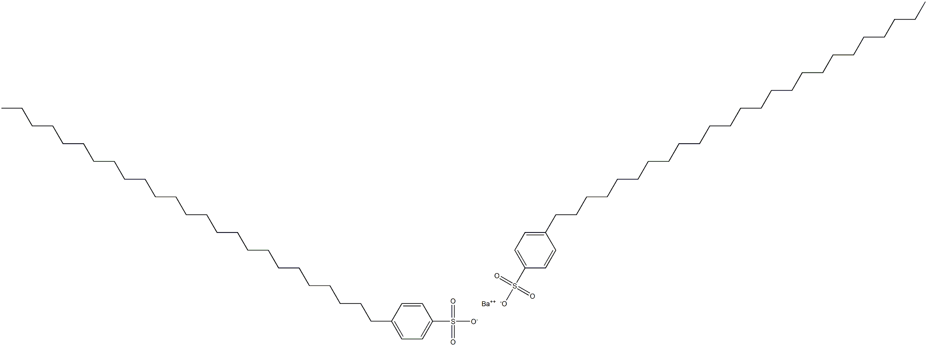 ビス(4-ペンタコシルベンゼンスルホン酸)バリウム 化学構造式