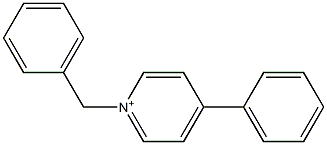1-ベンジル-4-フェニルピリジニウム 化学構造式