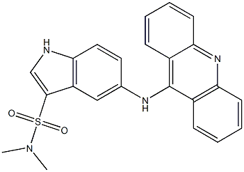 9-[(3-Dimethylaminosulfonyl-1H-indol-5-yl)amino]acridine