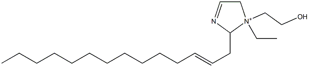 1-Ethyl-1-(2-hydroxyethyl)-2-(2-tetradecenyl)-3-imidazoline-1-ium Structure