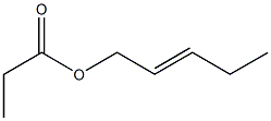 Propionic acid 2-pentenyl ester 结构式