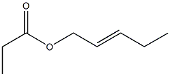 Propionic acid 2-pentenyl ester Structure