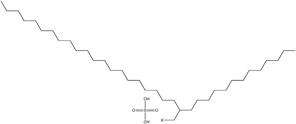 Sulfuric acid 2-tridecyltricosyl=potassium salt Structure