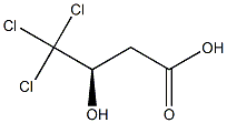 [R,(-)]-4,4,4-Trichloro-3-hydroxybutyric acid Structure