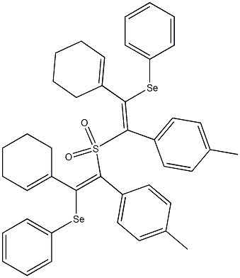 (4-Methylphenyl)[2-(1-cyclohexenyl)-2-phenylselenoethenyl] sulfone,,结构式