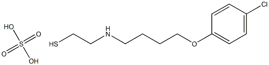 2-[[4-(p-Chlorophenoxy)butyl]amino]ethanethiol sulfate Structure