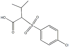 2-(4-Chlorophenylsulfonyl)-3-methylbutanoic acid Structure
