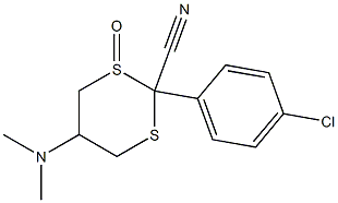 5-(Dimethylamino)-2-(4-chlorophenyl)-1,3-dithiane-2-carbonitrile 1-oxide