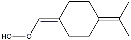 p-メンタ-1(7),4(8)-ジエン-7-イルヒドロペルオキシド 化学構造式