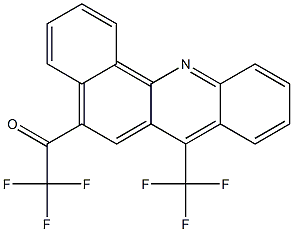 5-Trifluoroacetyl-7-trifluoromethylbenz[c]acridine Struktur
