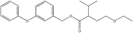 2-(2-Ethoxyethyl)isovaleric acid 3-phenoxybenzyl ester 结构式