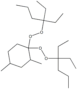 2,4-Dimethyl-1,1-bis(1,1-diethylbutylperoxy)cyclohexane 结构式