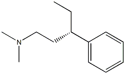 [S,(+)]-N,N-Dimethyl-3-phenyl-1-pentanamine 结构式