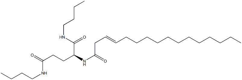 N2-(3-Hexadecenoyl)-N1,N5-dibutylglutaminamide Struktur